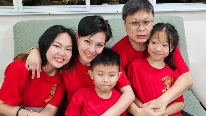Ms Hellen Yong with her husband and children. Ms Yong's eight-year-old daughter was diagnosed with autism at the age of four. PHOTO: COURTESY OF HELLEN YONG
