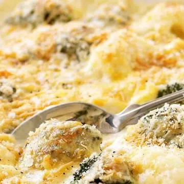 Cauliflower & Broccoli Au Gratin