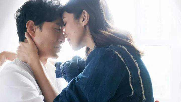 Joanne wears denim jumpsuit from Christian Dior. Yuwu wears cotton shirt from Dior Homme.