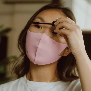 Skincare essentials under the face mask