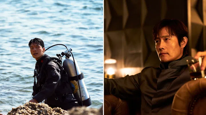 Wi Ha-joon as detective Hwang Jun-ho, who continues in his search for his long-lost brother, Hwang In-ho, who's revealed to be the Front Man. Credit: Netflix