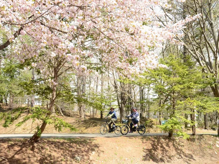 E-Bike Guided Tour Furano kidfriendly itinerary