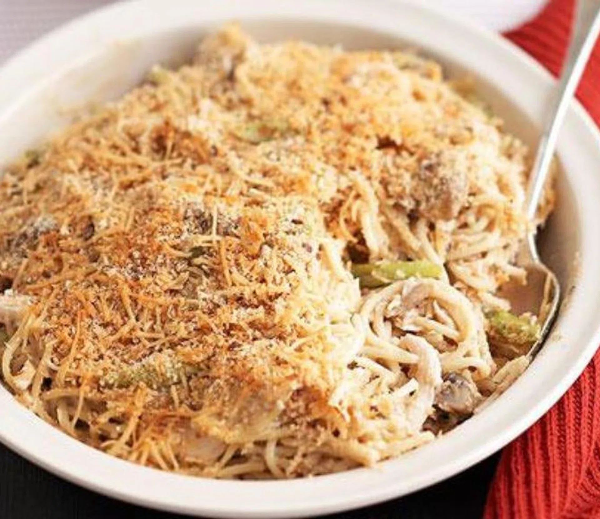 Baked Chicken & Mushroom Pasta