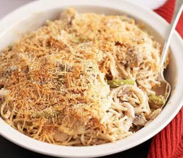 Baked Chicken & Mushroom Pasta