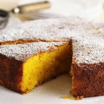 Mandarin, Polenta & Macadamia Cake