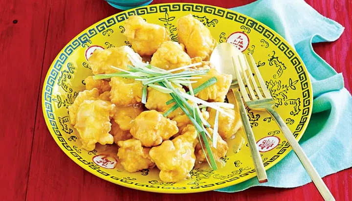 Chinese family feast - Lemon chicken