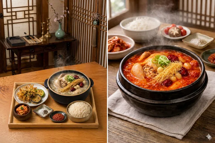 halal samgyetang namu bulgogi korean food