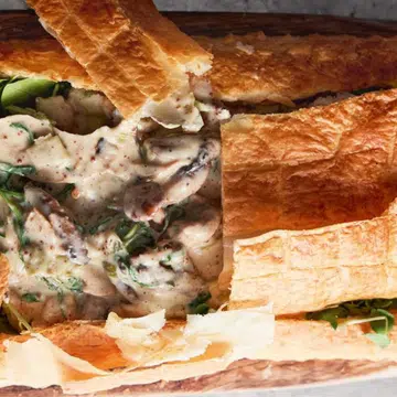 Chicken & Mushroom Puff Pie by Jamie Oliver