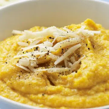 Cheesy Pumpkin Polenta