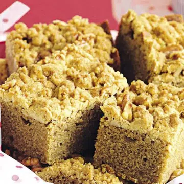 Coffee Walnut Streusel Cake