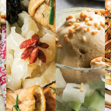 CNY Reunion Recipes with Lucky Ingredients like black moss, duck, fish and peanuts