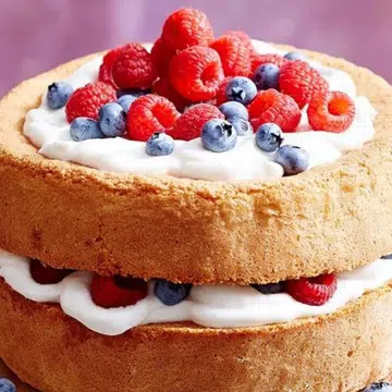 Gluten Free Mixed Berry & Vanilla Sponge Layer Cake