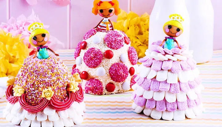 It's Party Time! - Cook kids' cakes - Mini Princess Dolls