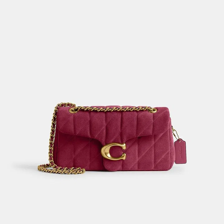 coach tabby shoulder bag dark fuchsia