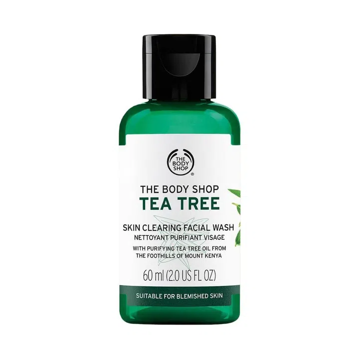 Best Cleanser For Acne-Prone Skin The Body Shop Tea Tree Skin Clearing Facial Wash