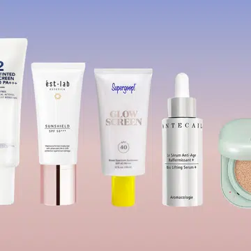 Blue light protecting sunscreen skincare products anti ageing