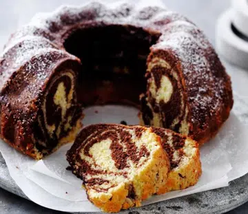 Chocolate Orange Tiger Bundt Cake