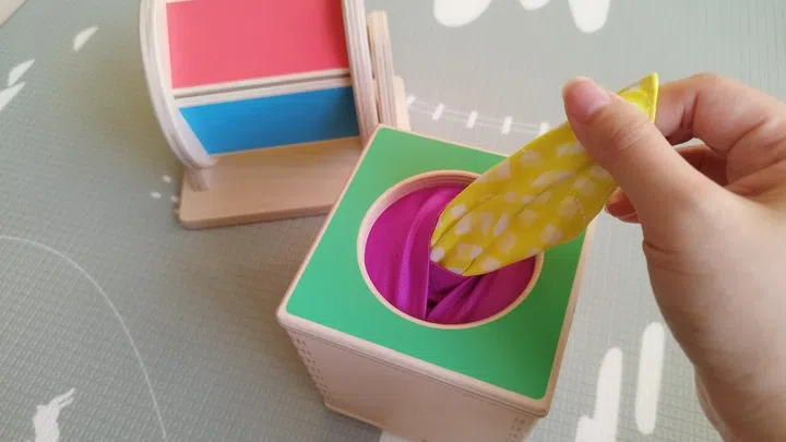The Senser Play Kit (5-6 months) contains more complex toys made of wood, which are sustainably sourced and made with no splinters. Photo: Melody Bay