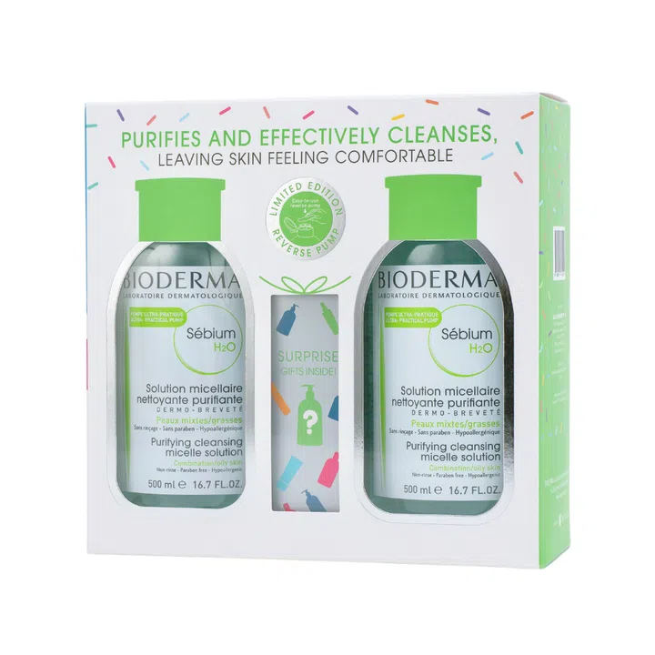 Bioderma Sébium H2O, $52.90 (500ml Twinpack + Mystery Gift)