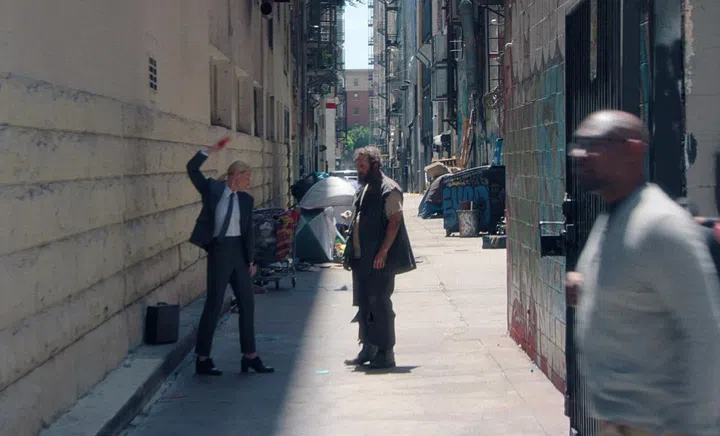 Squid Game's ending scene saw Cate Blanchett as a recruiter. Credit: Netflix