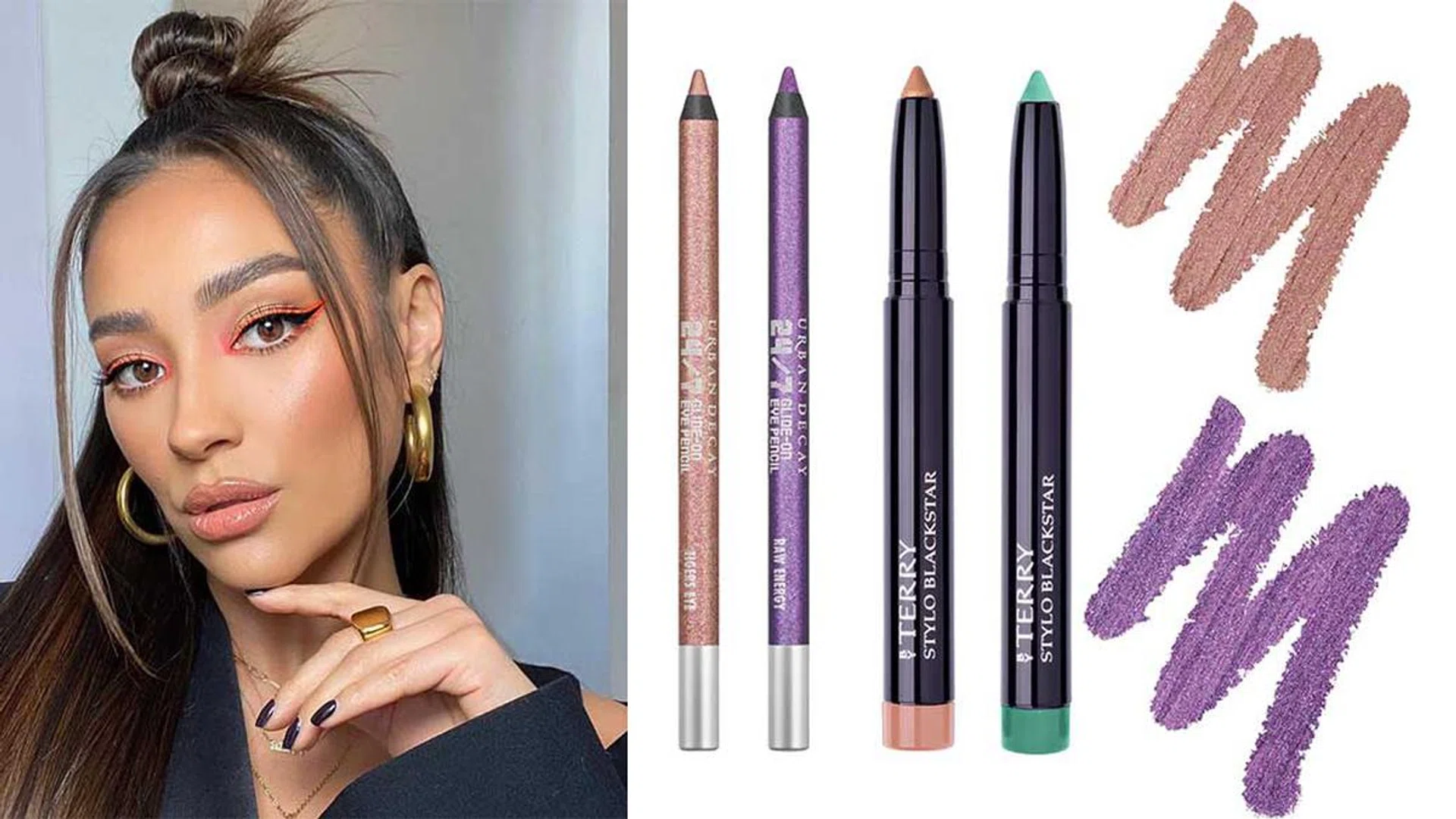 Urban Decay Stoned Vibes 24/7 Glide-on Eye Pencil (Limited Edition) ($33), By Terry Stylo Blackstar ($45)