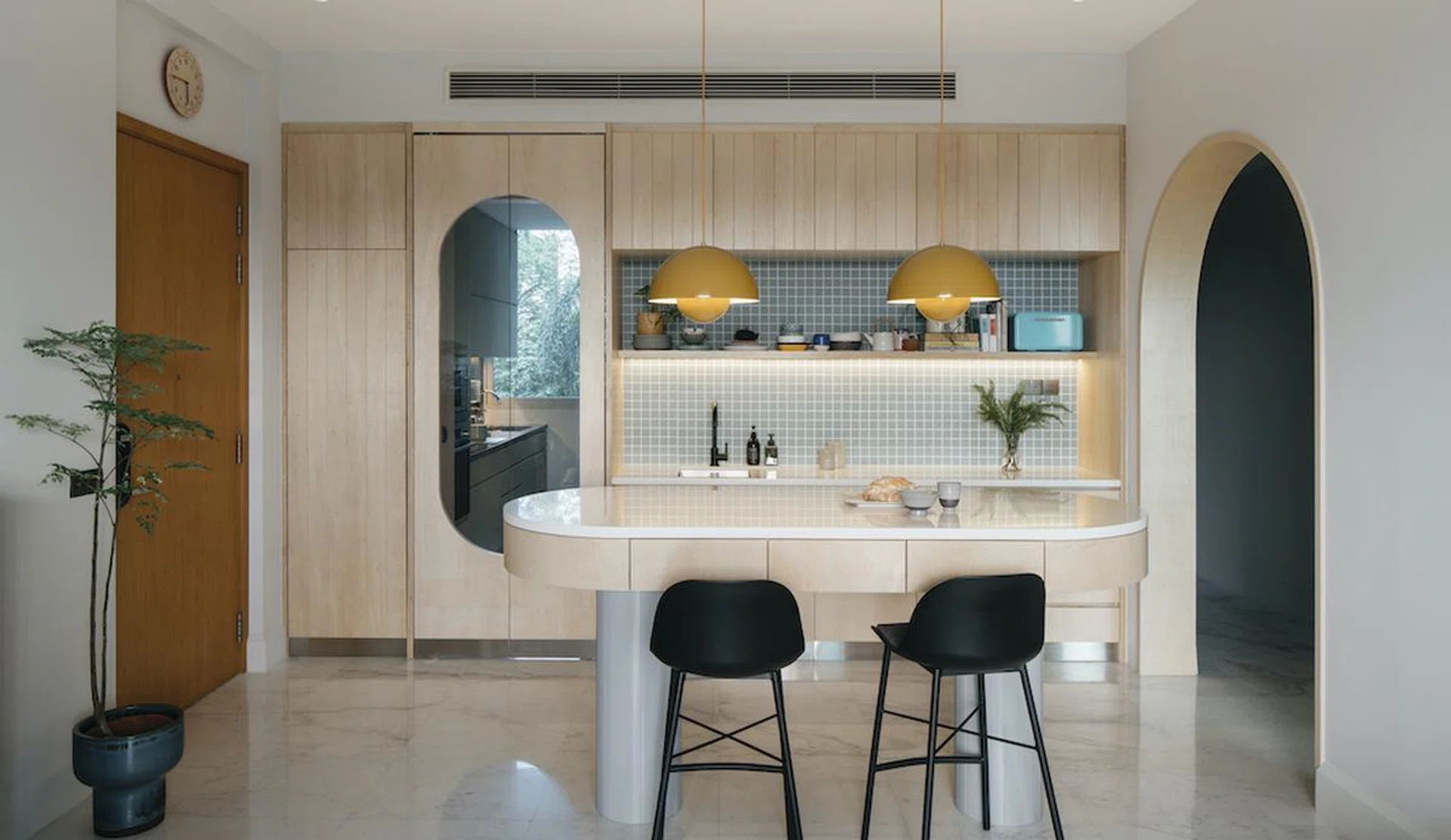 Light wood condo