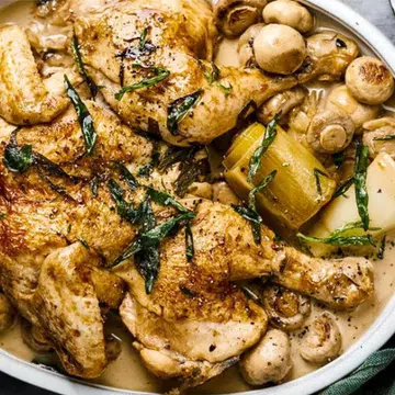Verjuice Chicken & Leek Stew
