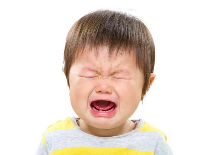 Baby girl crying