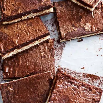 Rich Chocolate Almond Slice
