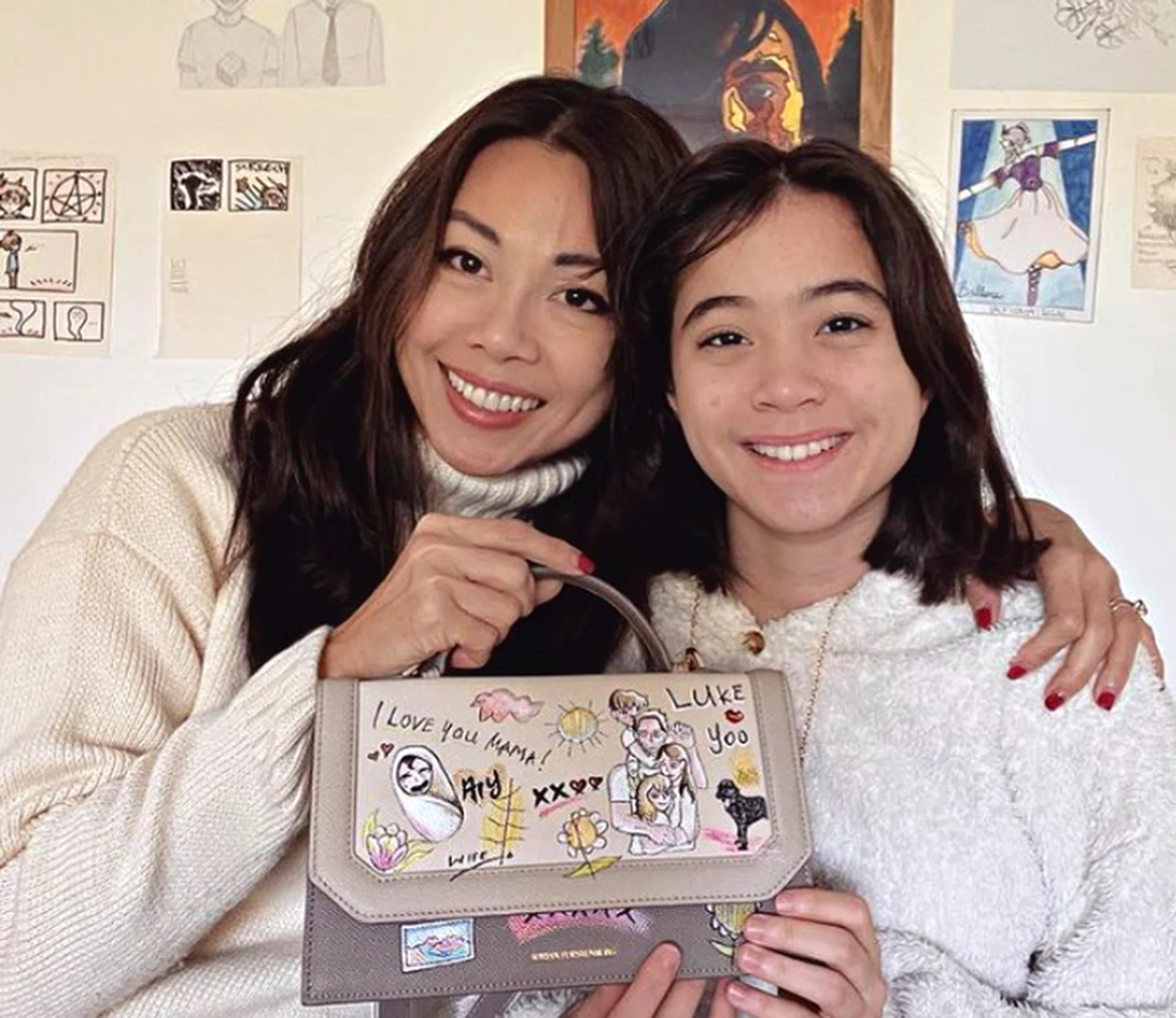 Jamie Yeo Showed Us The Cutest Way To Flaunt Your Kids' Artwork