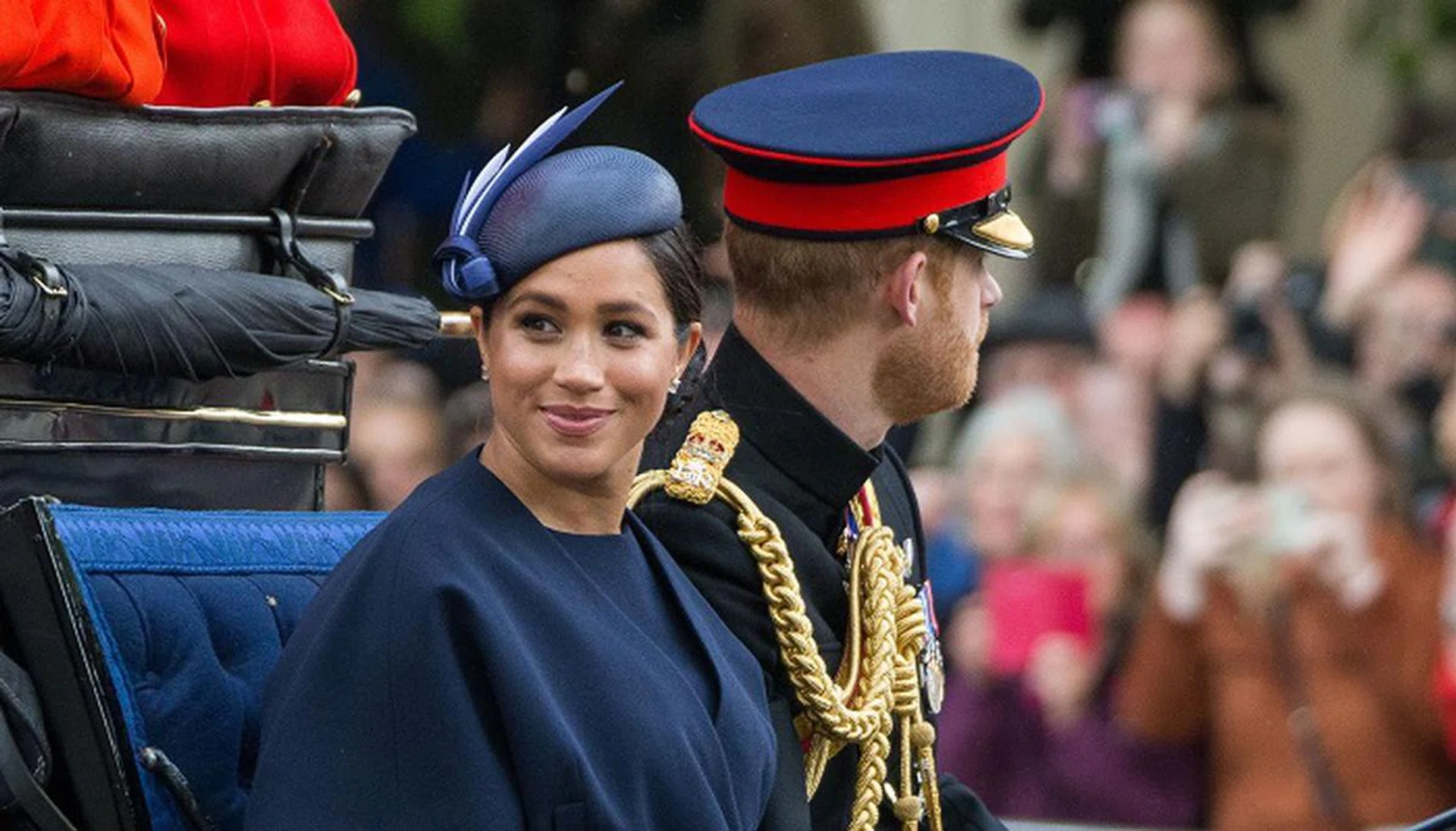 The official birthday of the British Sovereign has been marked by The Trooping of the Colour for more than 260 years. The royal spectacle sees over 1400 parading soldiers, 200 horses and 400 musicians take part in the annual event which is followed by an RAF fly-past over Buckingham Palace.

Featuring: HRH Prince Harry, Meghan Duchess of Sussex
Where: London, United Kingdom
When: 08 Jun 2019
Credit: Wheatley/WENN
