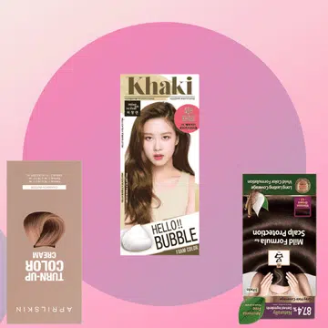 At home hair dye box hair dye blackpink