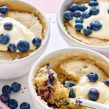 Blueberry Pudding Mug Cake