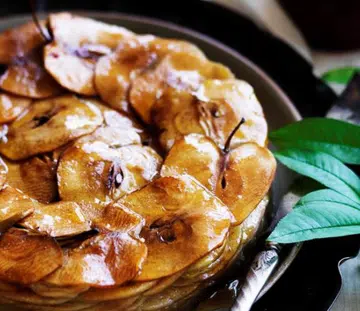 Pure Apple Cake With Golden Syrup Custard