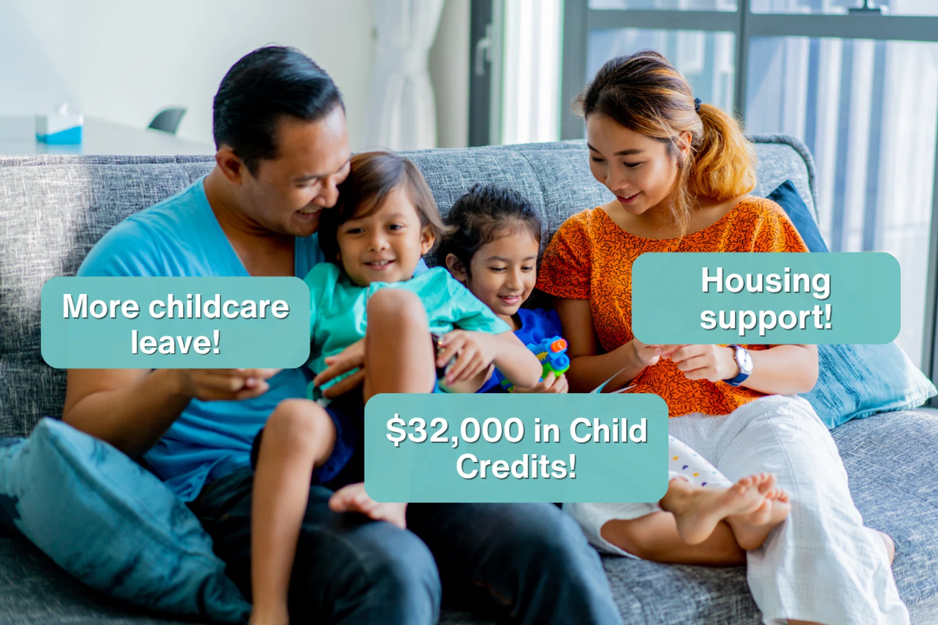 NDR 2026 family support cash payout childcare leave