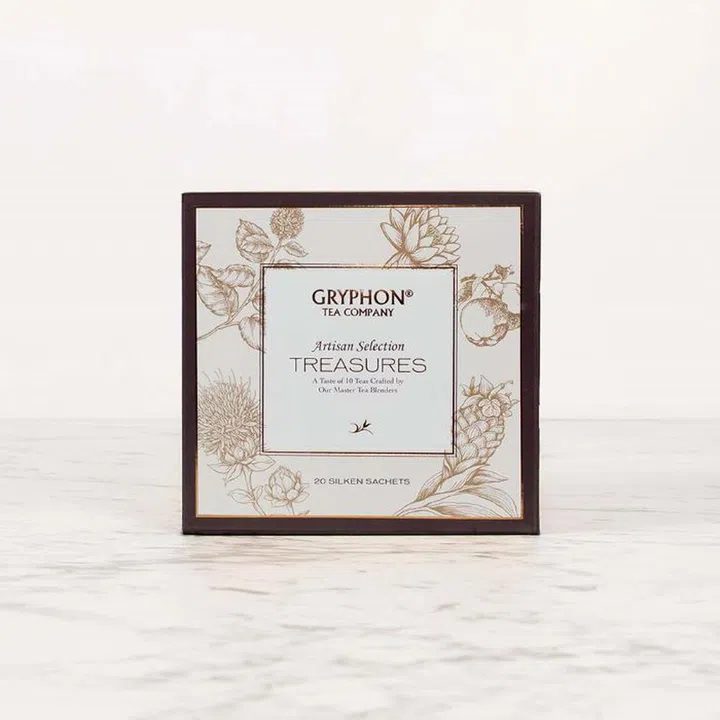 The Gryphon Tea Company’s Artisan Selection Treasures box comes with a selection of refreshing flavours.