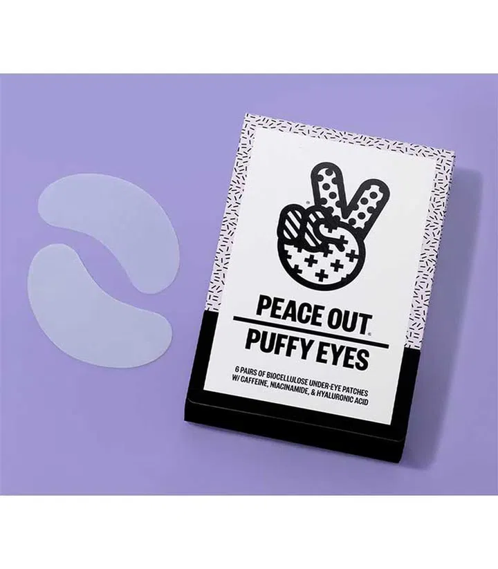 Peace Out Puffy Eyes Biocellulose Under-Eye Patches (US$25)