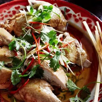 Poached Chicken With Soy & Sesame