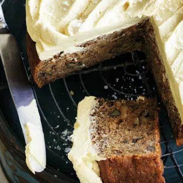 Banana Coffee And Walnut Cake With Salted Caramel Frosting