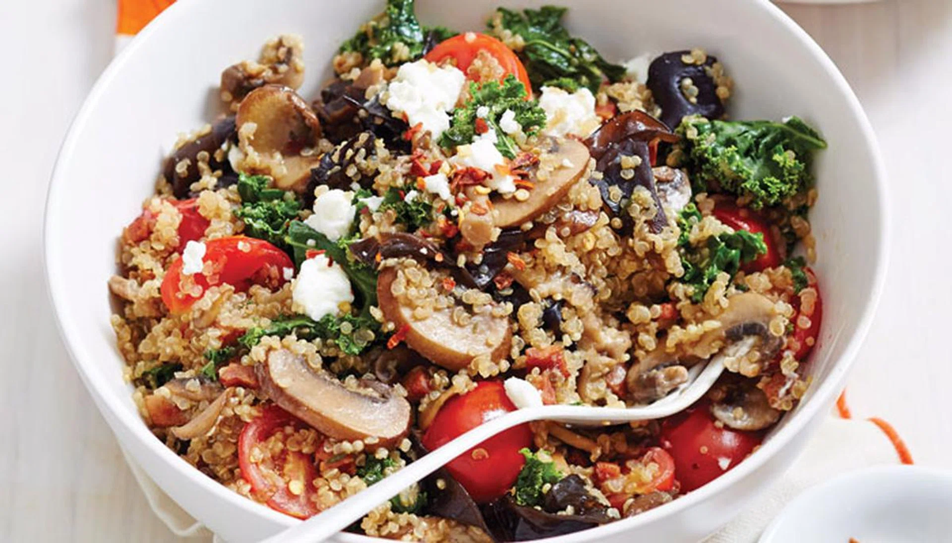 Diabetic-Friendly Dinners - Quinoa Risotto with Chorizo & Mixed Mushrooms
