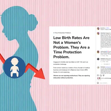 low fertility rate singapore, TFR