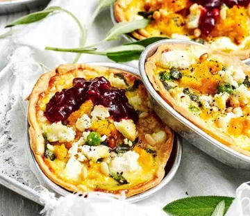 Roasted Garlicky Pumpkin & Sage Pies