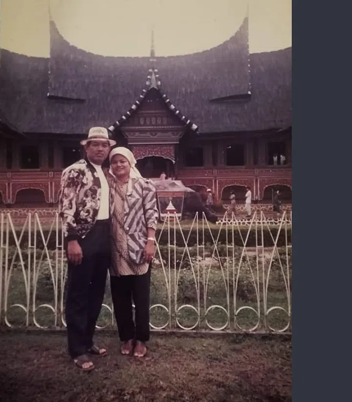Mr Anwar and Madam Badariah in Bukit Tinggi, Sumatra, in 2003. Photo: Courtesy of Anwar Yahya