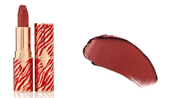 Limited edition berry-rose Charlotte Tilbury Matte Revolution lipstick in shade Walk of a Star inspired by Chinese actor and singer Turbo Liu ($52)