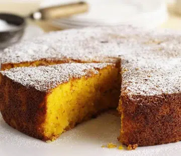 Mandarin, Polenta & Macadamia Cake