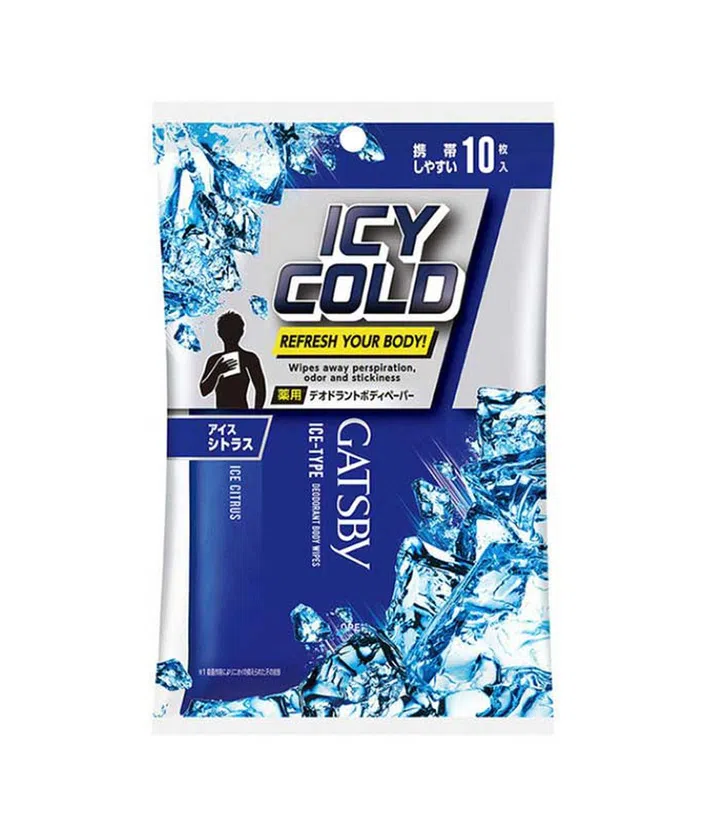 Gatsby Ice Type Deodorant Body Paper in Cool Citrus scent ($3.50 for 10 pieces)