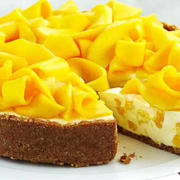 Mango & Macadamia Cheesecake