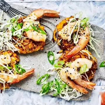 Prawn & Vegetable Japanese Hash Browns