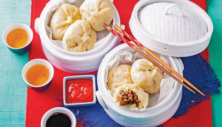 Yum cha favourites - Steamed pork buns