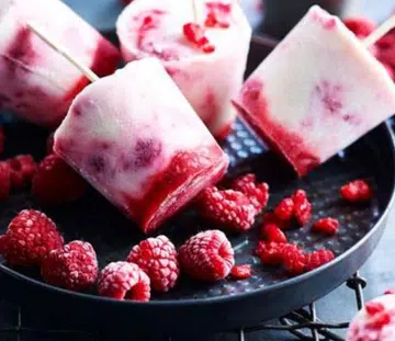 Raspberry Ripple Yoghurt Pops